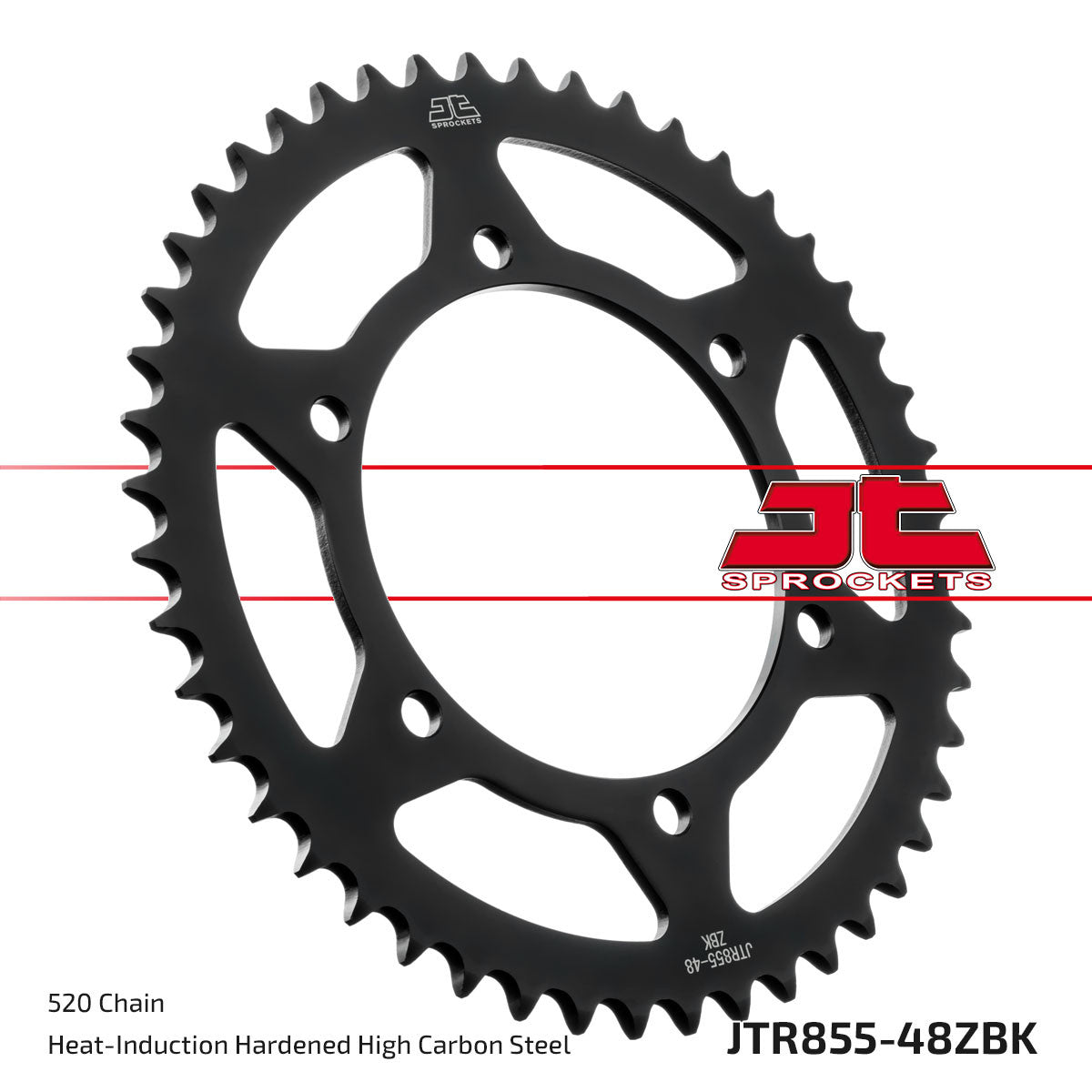 JT Rear Sprocket (Black Zinc Finish) - JTR855