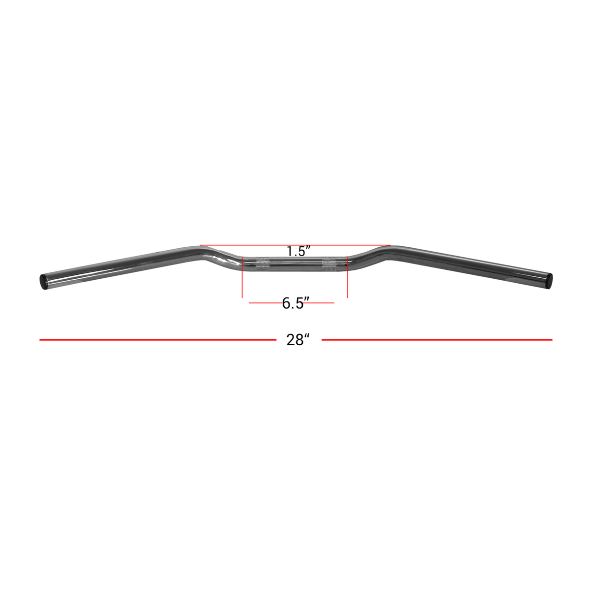 Hi Level Handlebar 7/8" Chrome 1" Rise