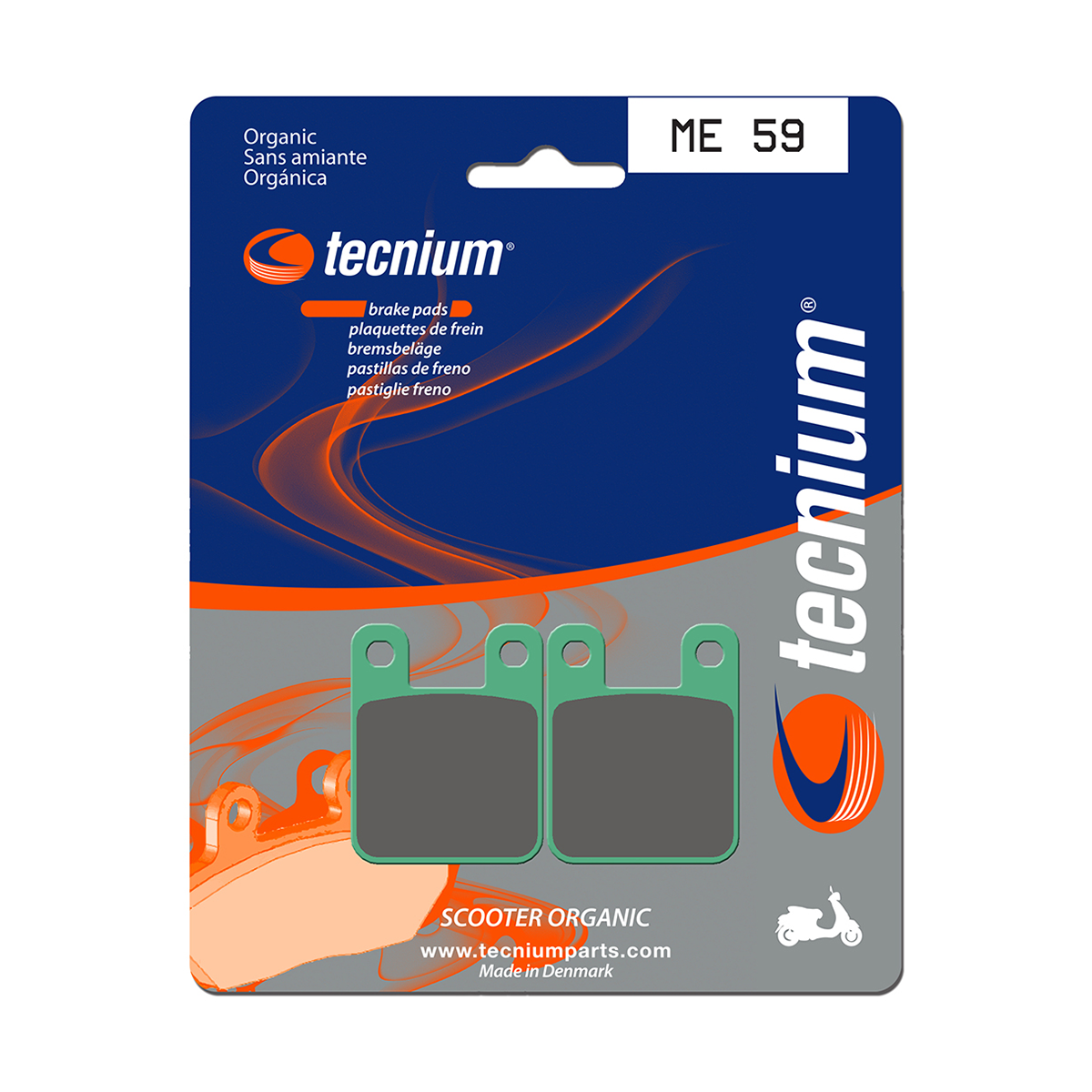 Tecnium Brake Pads ME59 Organic (Rear)