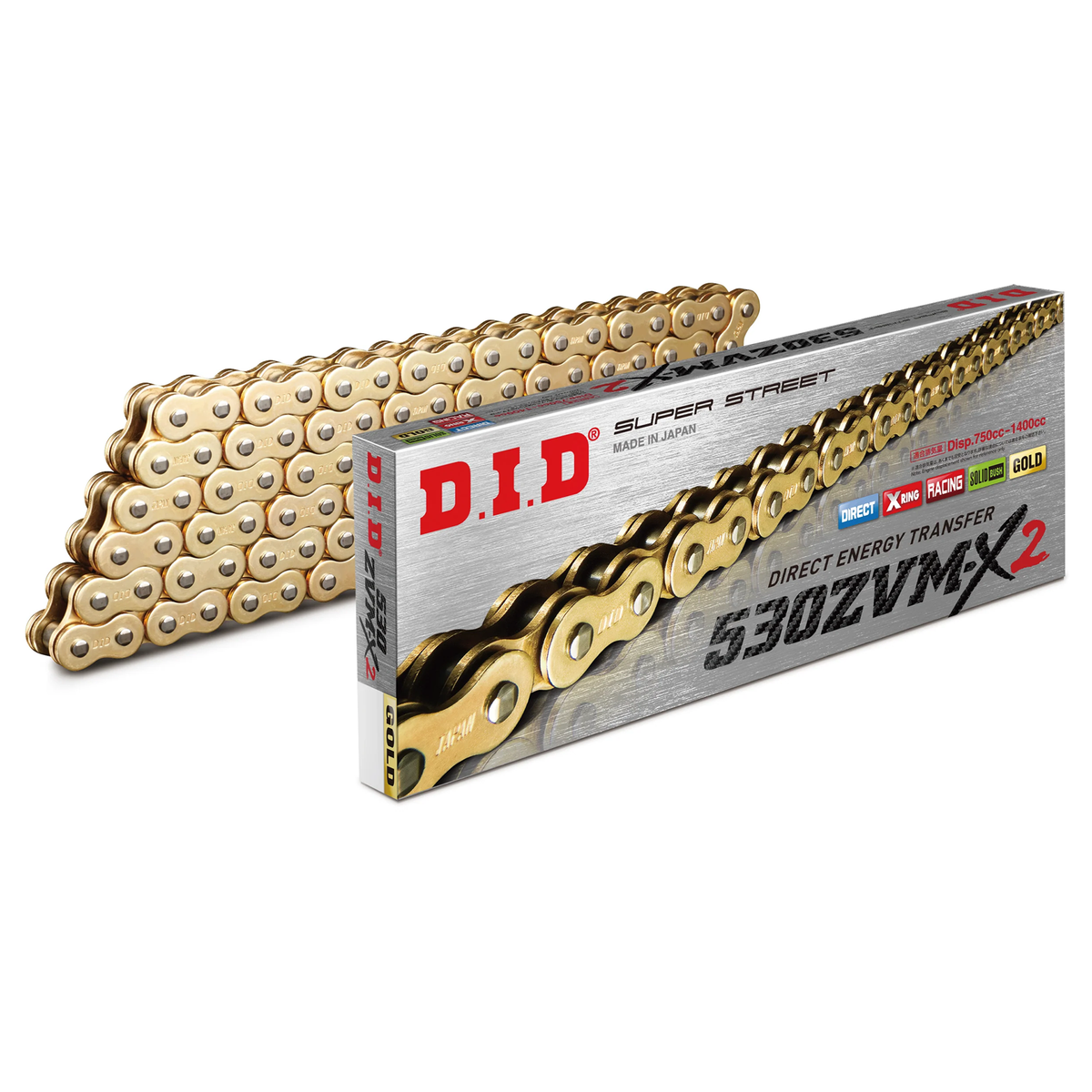 DID Chain 530 ZVM-X2 (Heavy Duty X Ring) (ZJ)