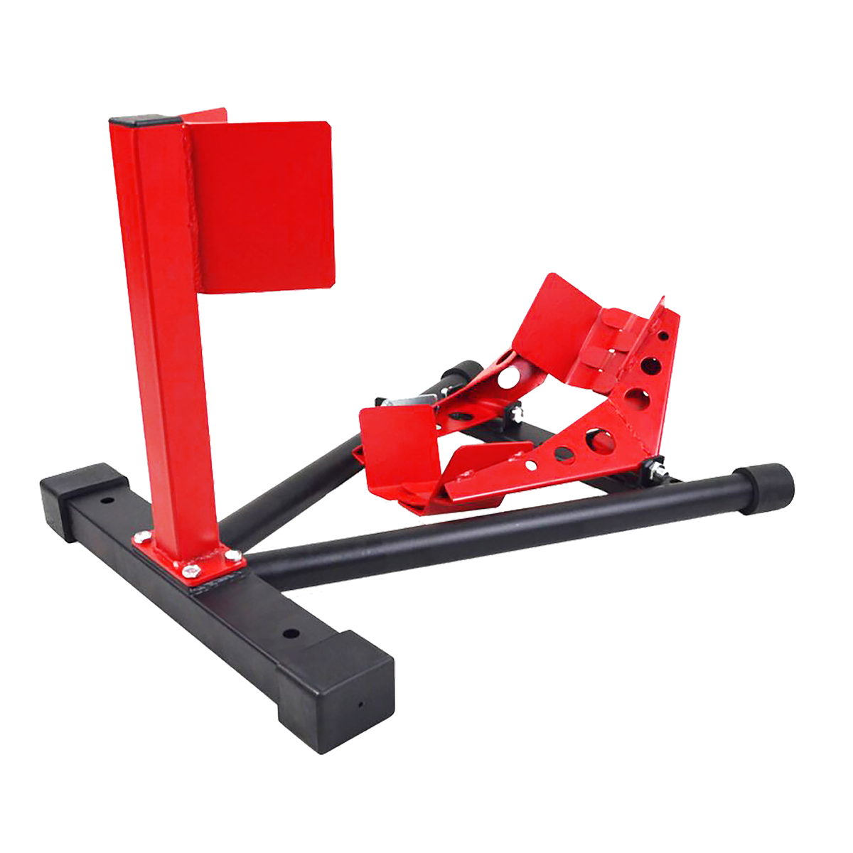 BikeTek Series Five Front Wheel Chock 17 to 21 Inch Black/Red
