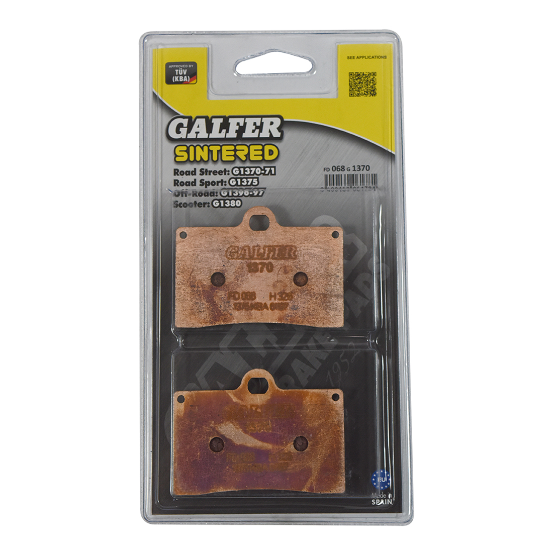 Galfer Brake Pad FD068, part number FD068G1370