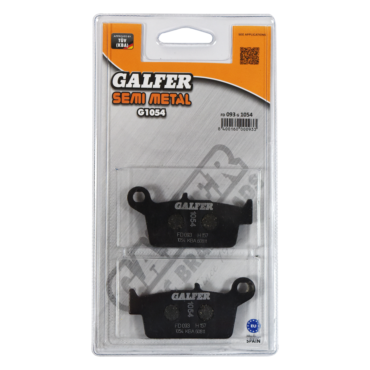 Galfer Brake Pad FD093, part number FD093G1054