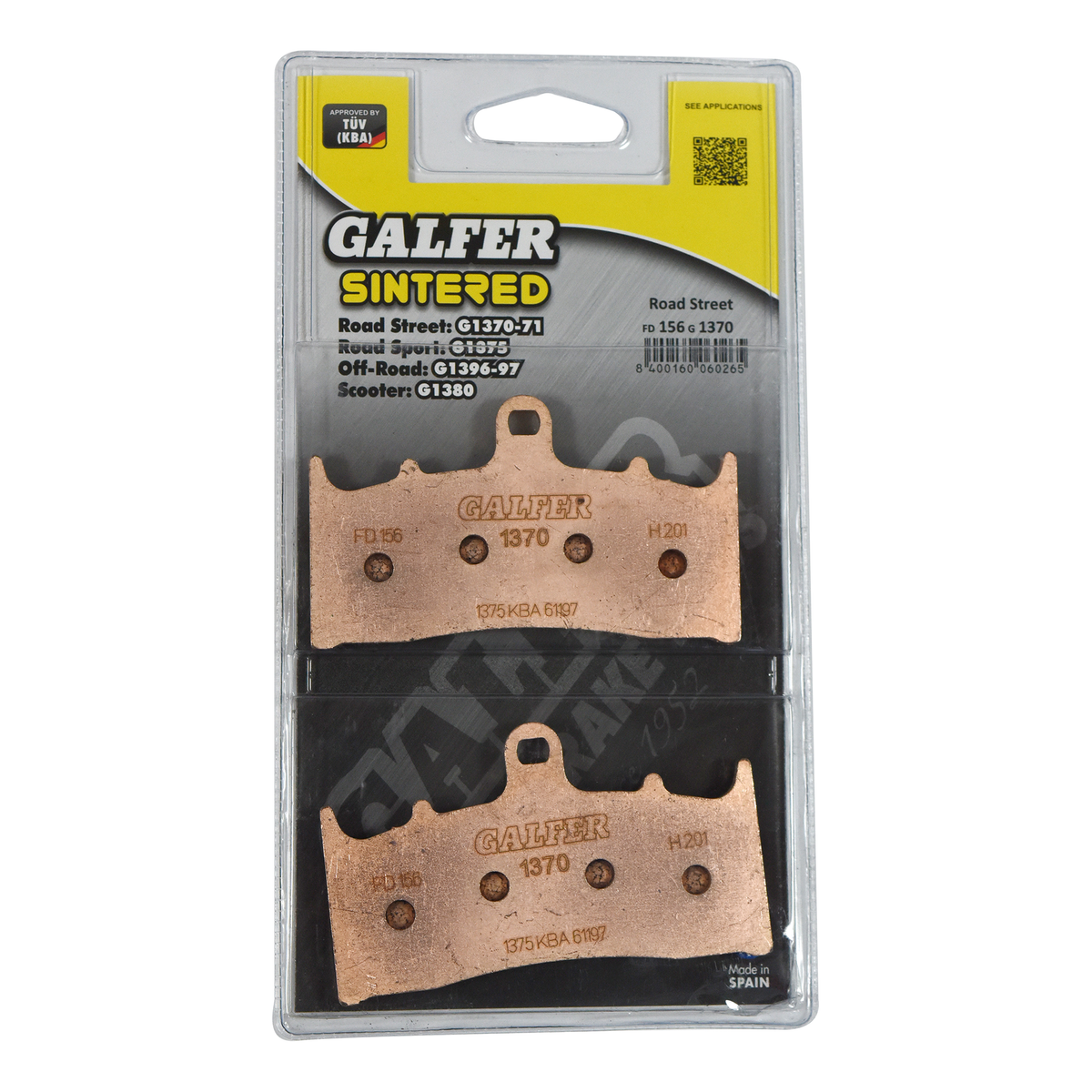 Galfer Brake Pad FD156, part number FD156G1370