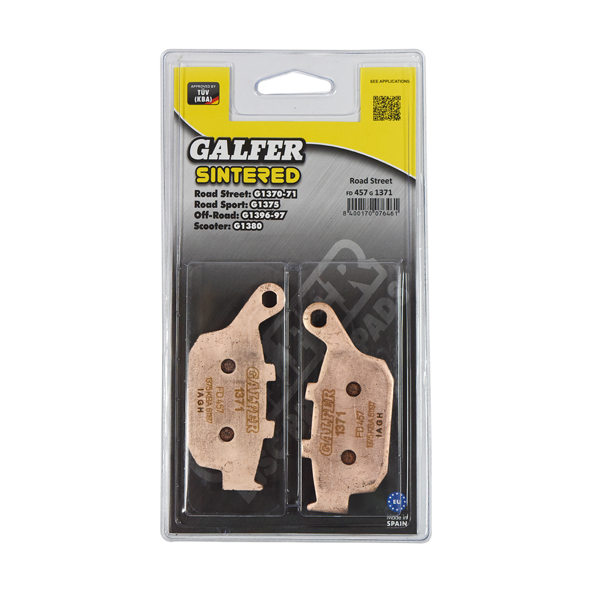 Galfer Brake Pad FD261, part number FD261G1054