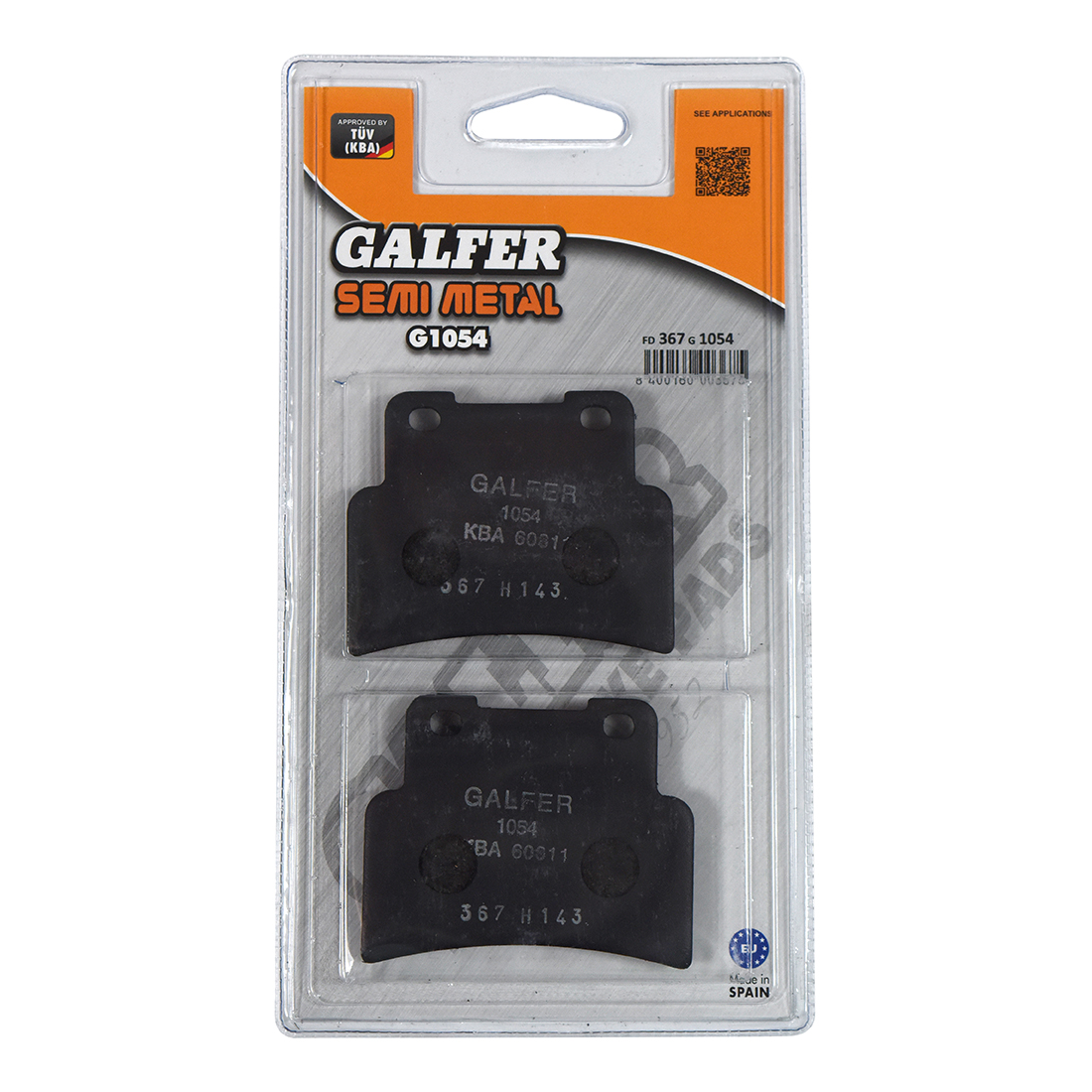 Galfer Brake Pad FD367, part number FD367G1054