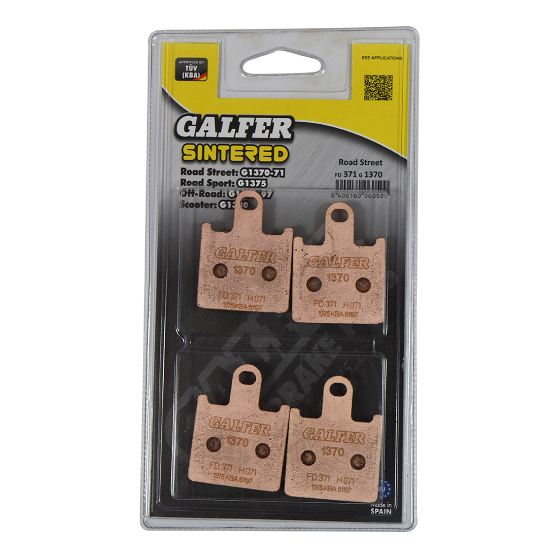 Galfer Brake Pad FD371, part number FD371G1370