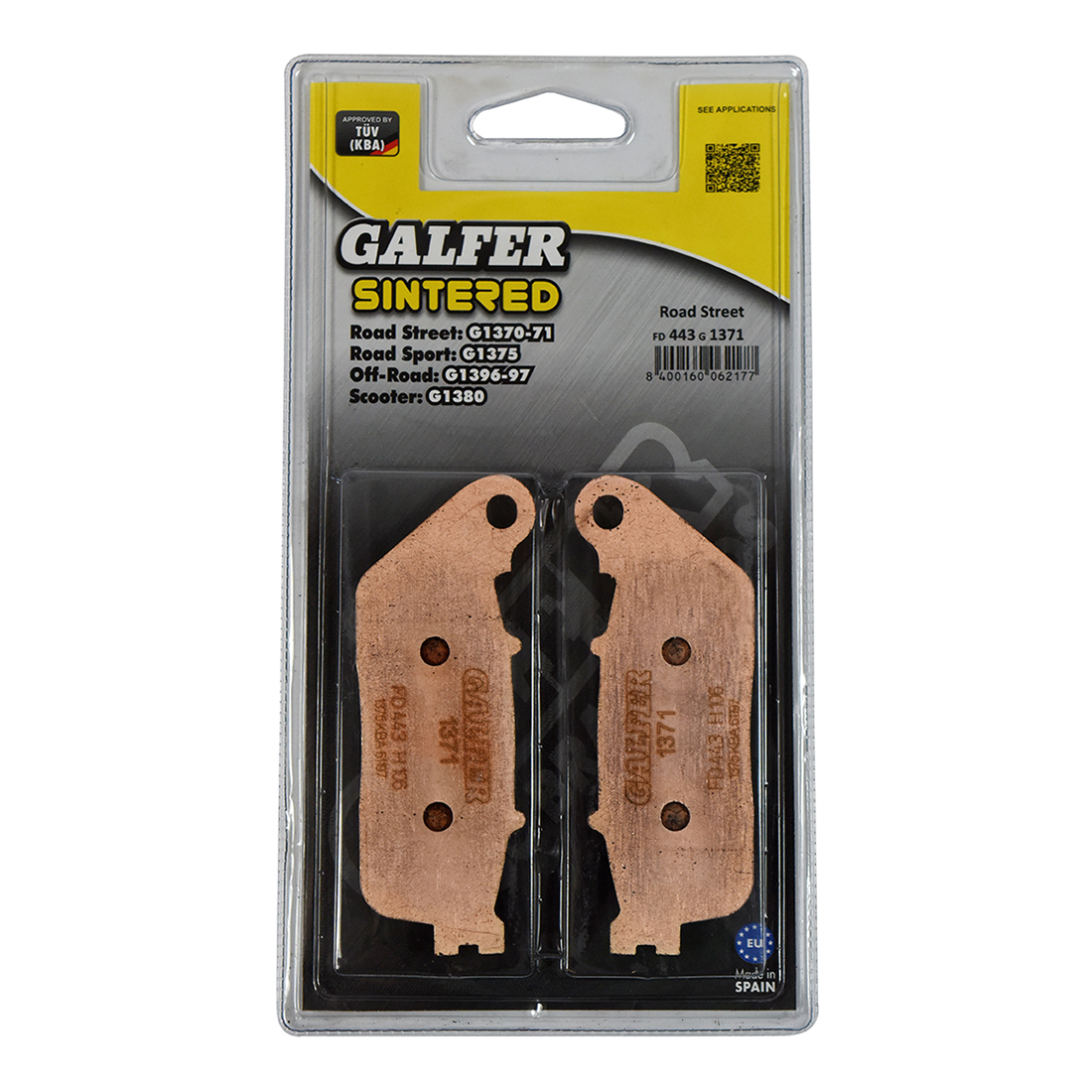 Galfer Brake Pad FD443, part number FD443G1371
