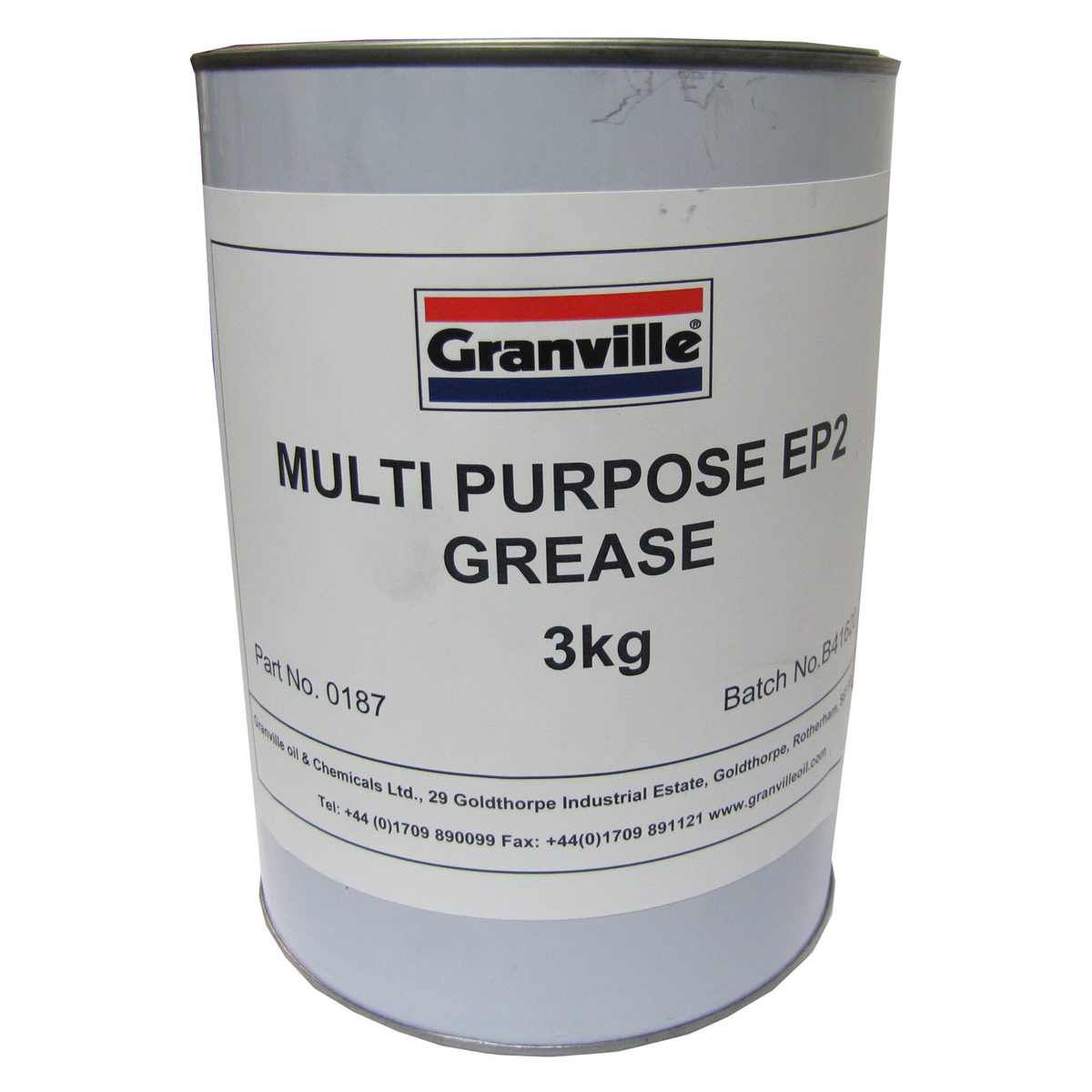 Granville Lithium EP2 Grease Tin 3kg, part number 0187