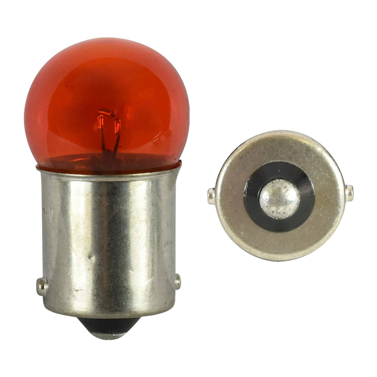 Hi Level Bulbs BA15s 12v 23w Small Amber (10 Pack)