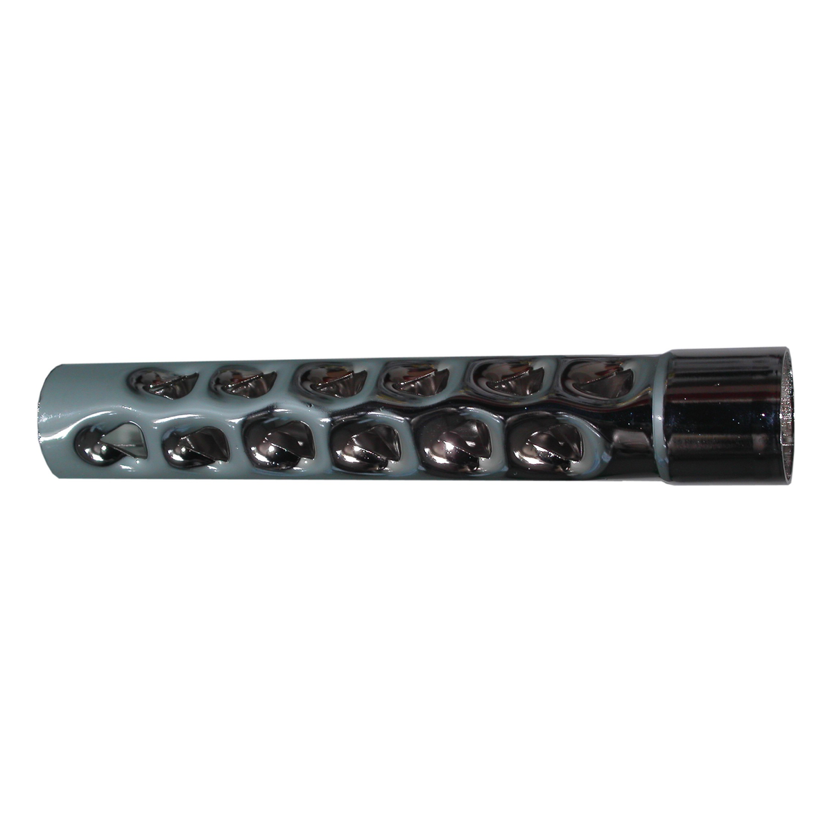 Hi Level Exhaust Baffle 35mm & 8' Long Chrome