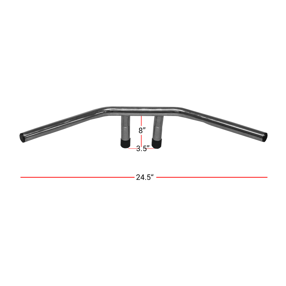 Hi Level Handlebar 1" Chrome 6" Rise T-Bar
