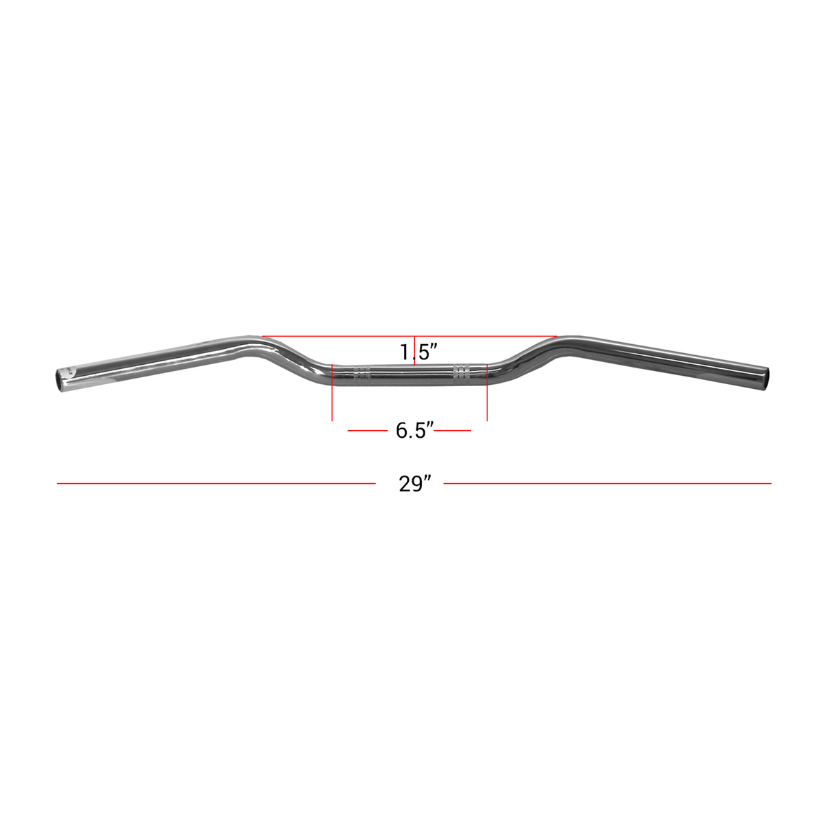 Hi Level Handlebar 7/8" Chrome 1.50" Rise