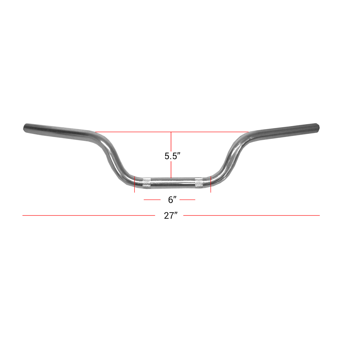 Hi Level Handlebar 7/8"Chrome 4.75" Rise OE Style