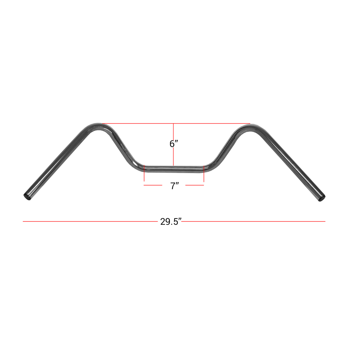 Hi Level Handlebar 7/8" Chrome Pull Back 6" Rise