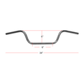 Hi Level Handlebar 7/8" Chrome Western 6" Rise