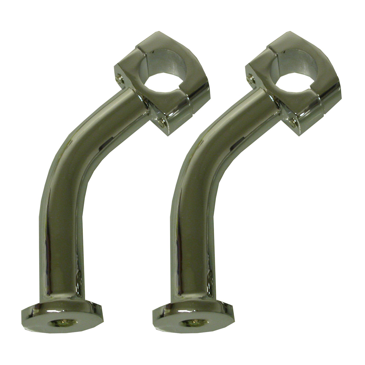 Hi Level Handlebar Risers 5' Chrome Pull Back 1'