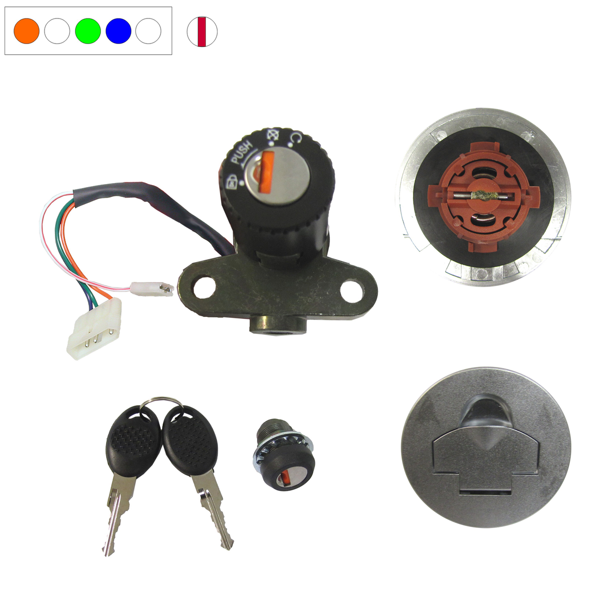Hi Level Ignition Switch/Tank Cap & Seat Lock Aprilia RS125