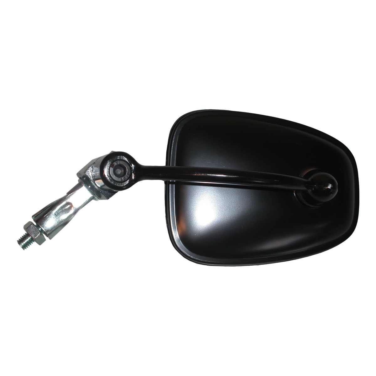 Hi Level Mirror Black Rectangle Left or Right Bar End Fit