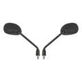 Hi Level Mirrors 10mm Black Rectangle L & R CBF125 Long