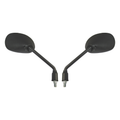 Hi Level Mirrors 10mm Black Rectangle L & R Honda CBF125