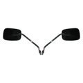 Hi Level Mirrors 10mm Black Rectangle L & R Honda Cub
