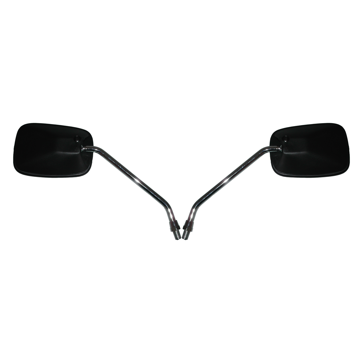 Hi Level Mirrors 10mm Black Rectangle L & R Honda Cub