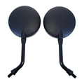 Hi Level Mirrors 10mm Black Round L & R Kaw Z Style