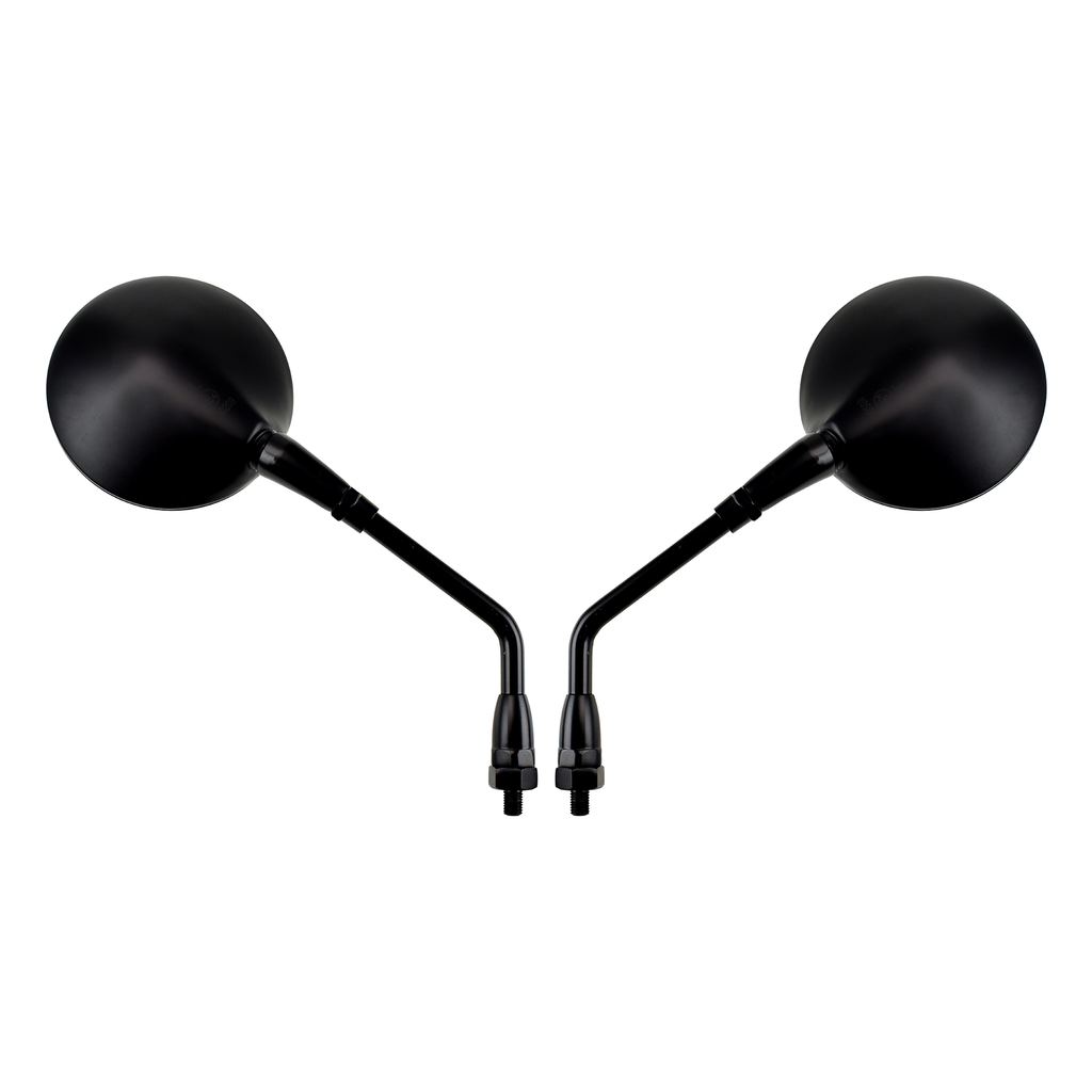 Hi Level Mirrors 10mm Black Round L & R Kaw Zephyr, view 2