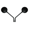 Hi Level Mirrors 10mm Black Round Left or Right Kaw