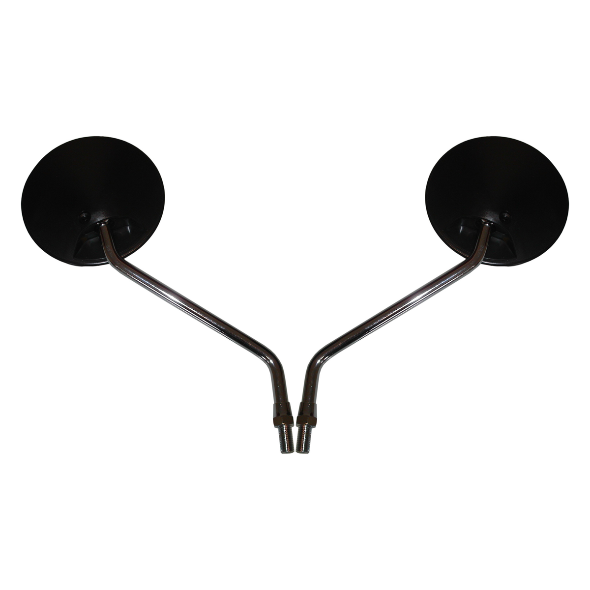 Hi Level Mirrors 10mm Black Round Left or Right