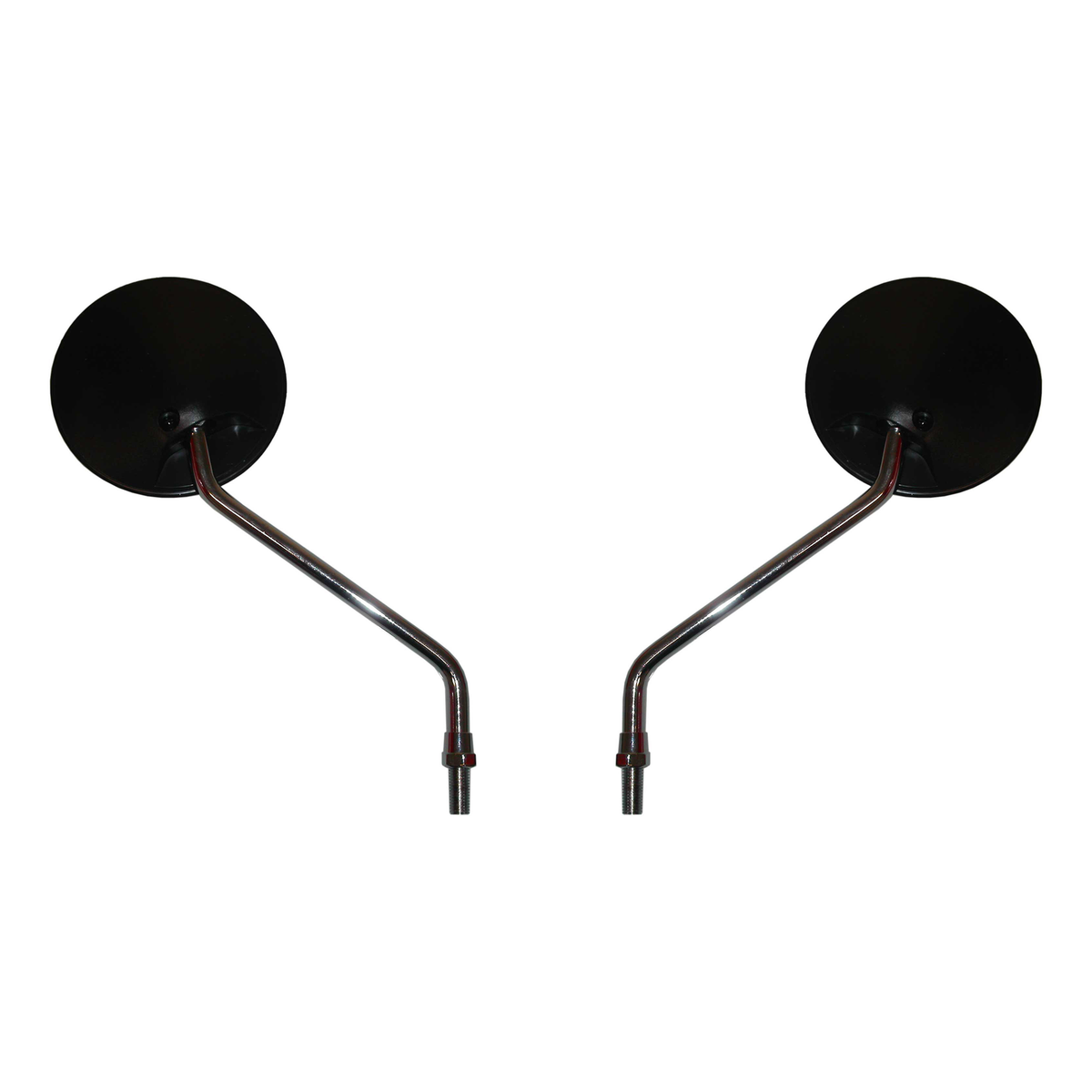 Hi Level Mirrors 10mm Black Round Left & Right Yam