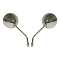 Hi Level Mirrors 10mm Chrome Round L & R Honda Custom