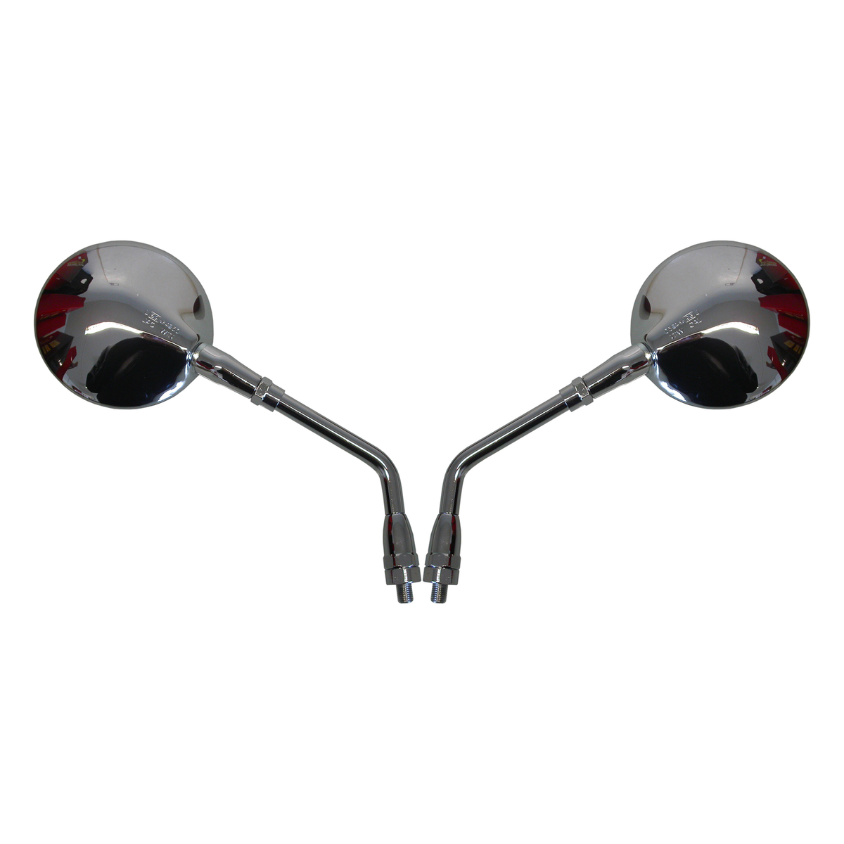 Hi Level Mirrors 10mm Chrome Round Left & Right