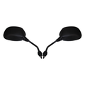 Hi Level Mirrors 8mm Black Round L & R Piaggio Typhoon