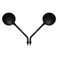 Hi Level Mirrors 8mm Black Round Left or Right Kaw