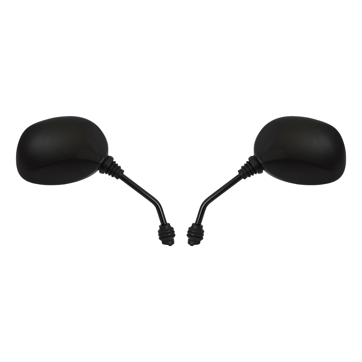 Hi Level Mirrors 8mm Black Rounded Left & Right