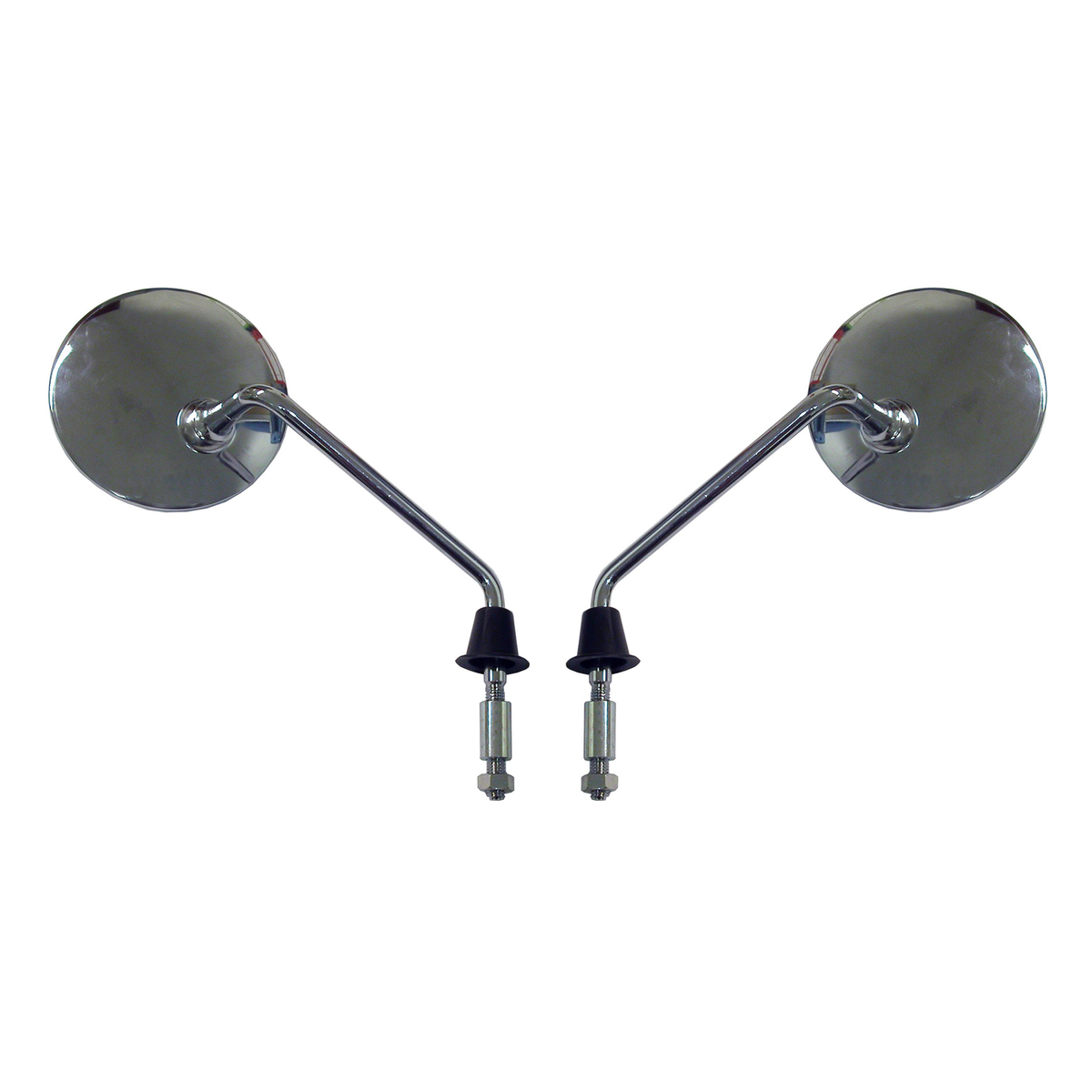 Hi Level Mirrors 8mm Chrome Round L & R Vespa ET2 & ET4