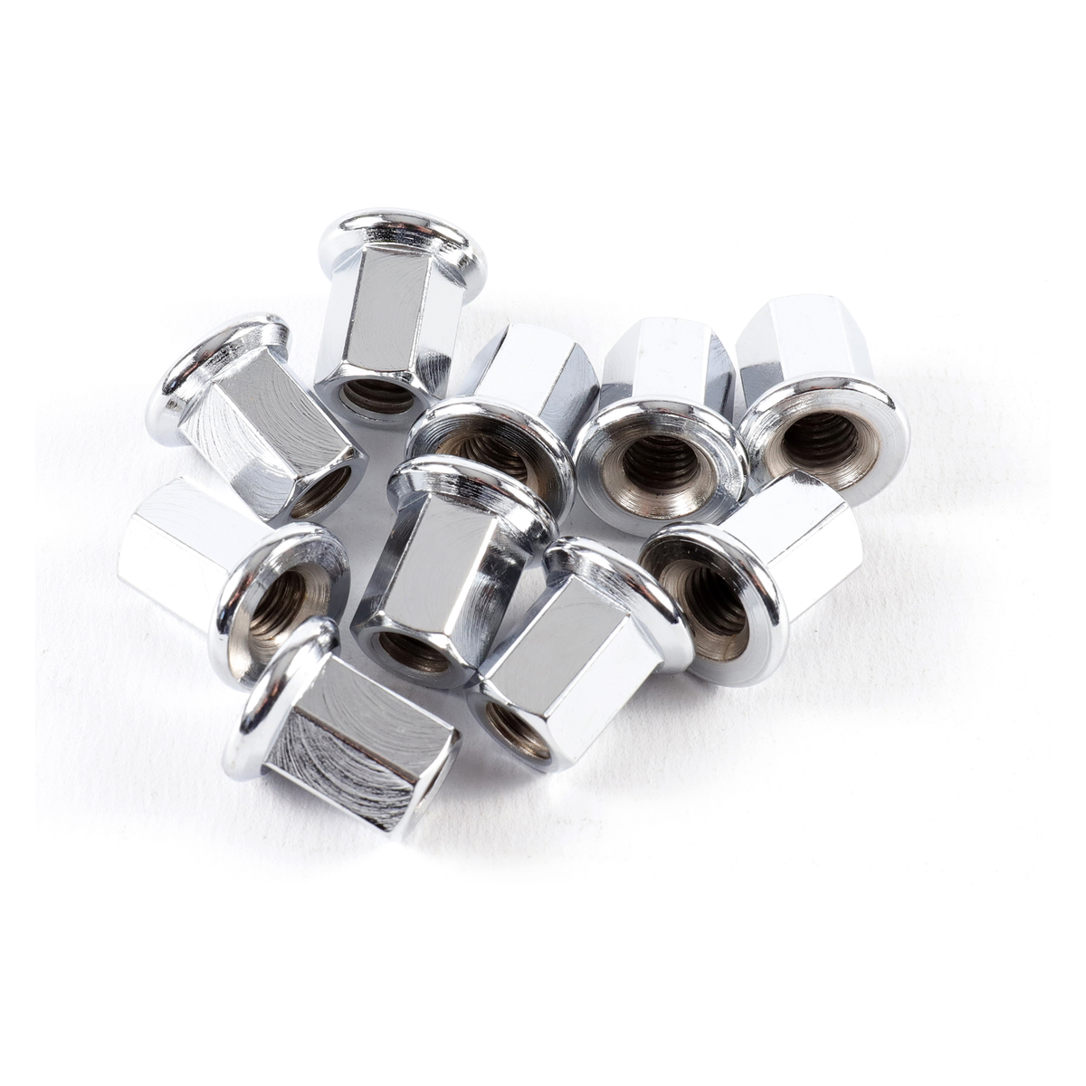 Hi Level Nuts Flange Long 7mm Thread Uses 10mm (10 Pack)
