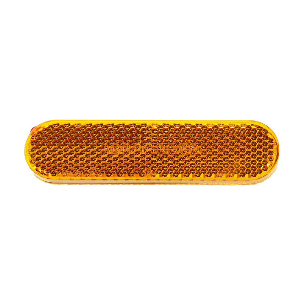 Hi Level Reflector Amber 95mmx24mm Stick on Oval, view 2