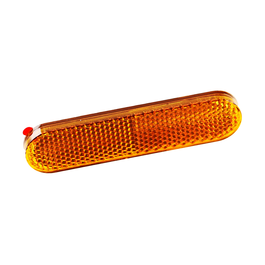 Hi Level Reflector Amber 95mmx24mm Stick on Oval