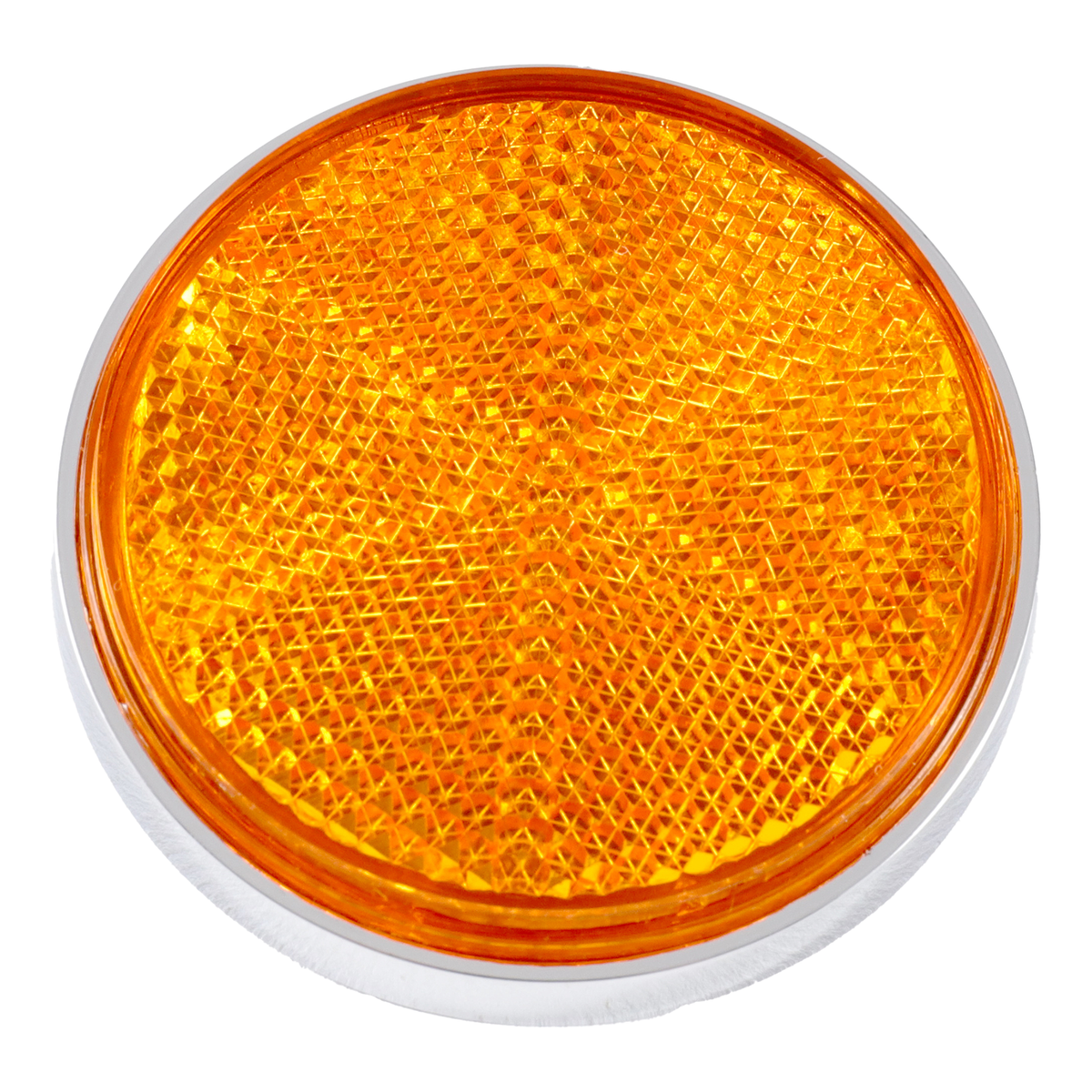 Hi Level Reflector Orange Round Bolt-on Chrome