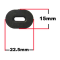 Hi Level Side Panel Rubbers Suzuki Style 22.50mm (10 Pack)