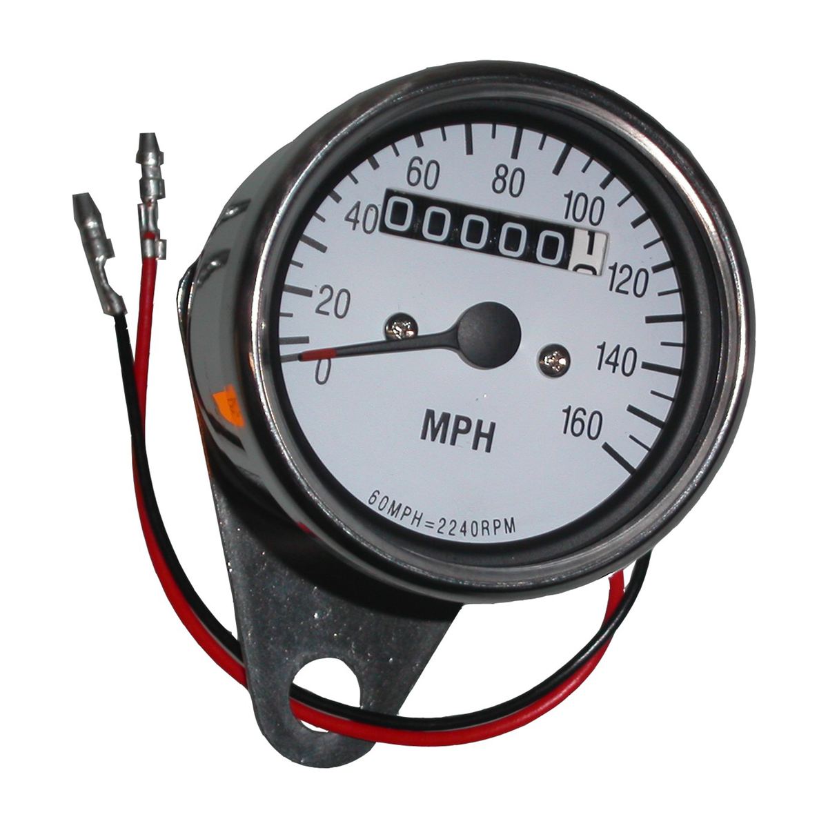 Hi Level Speedo Clock 60mm 2:1 MPH White face