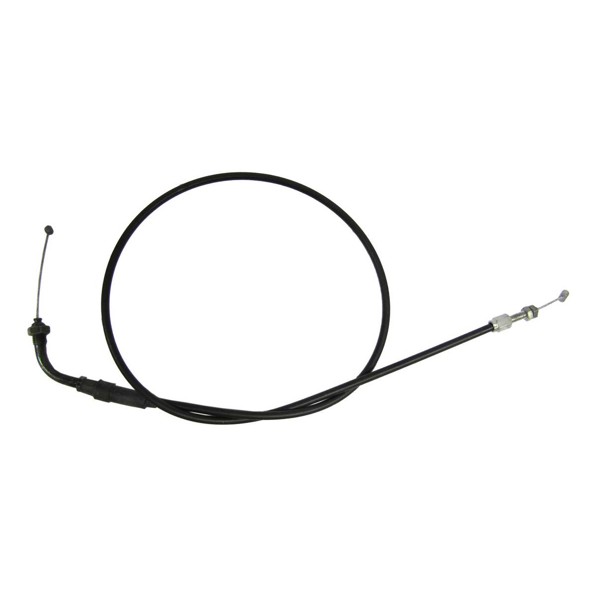 Hi Level Throttle Cable GS550-GS1000 Chrome