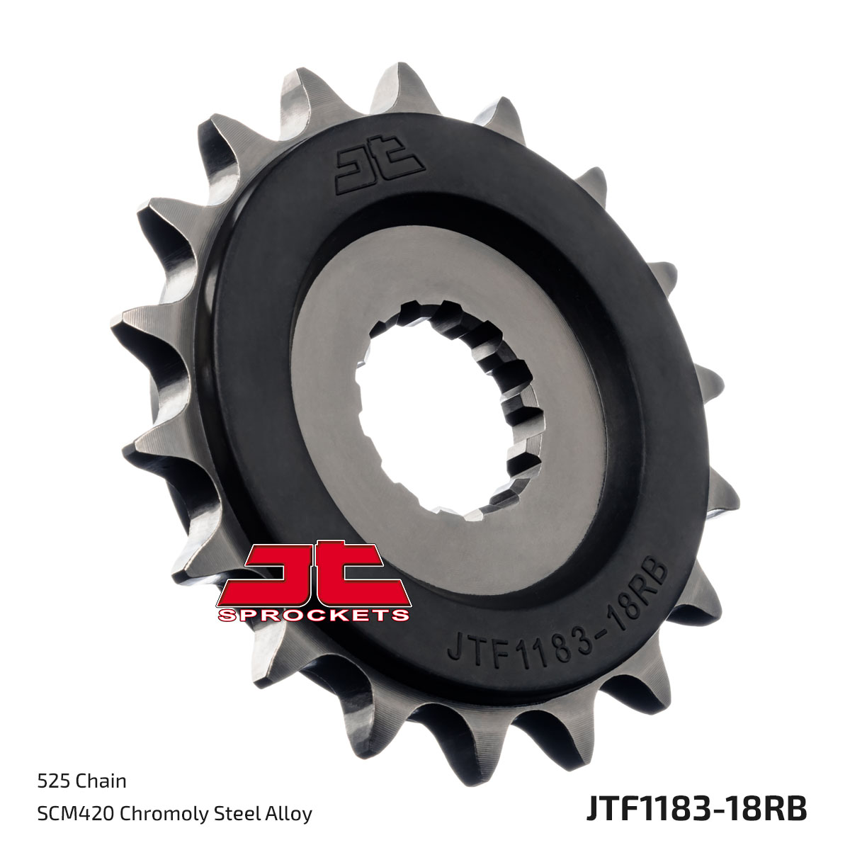 JT Front Sprocket (Rubber Cushioned) - JTF1183, part number JTF1183.18RB