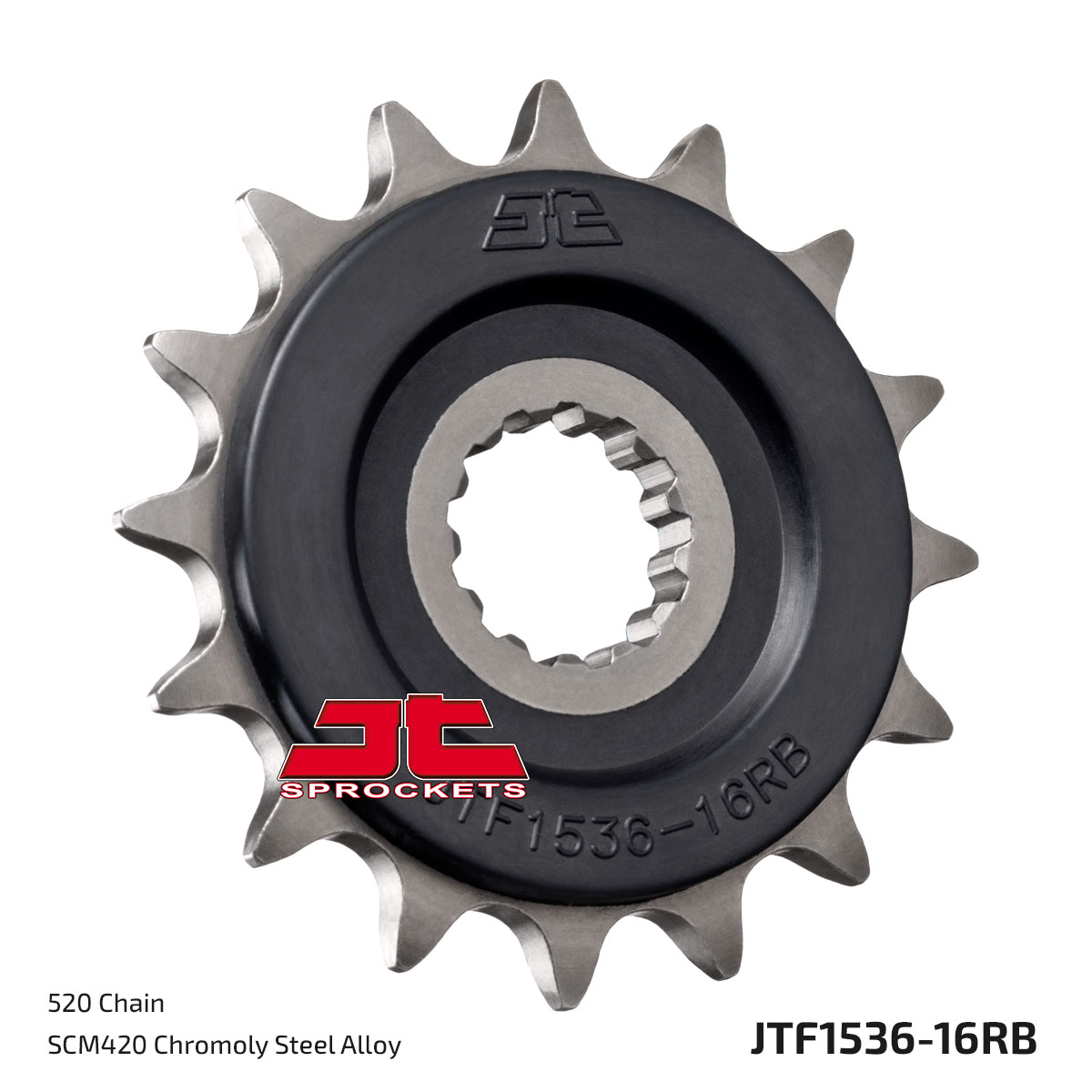 JT Front Sprocket (Rubber Cushioned) - JTF1536, view 2