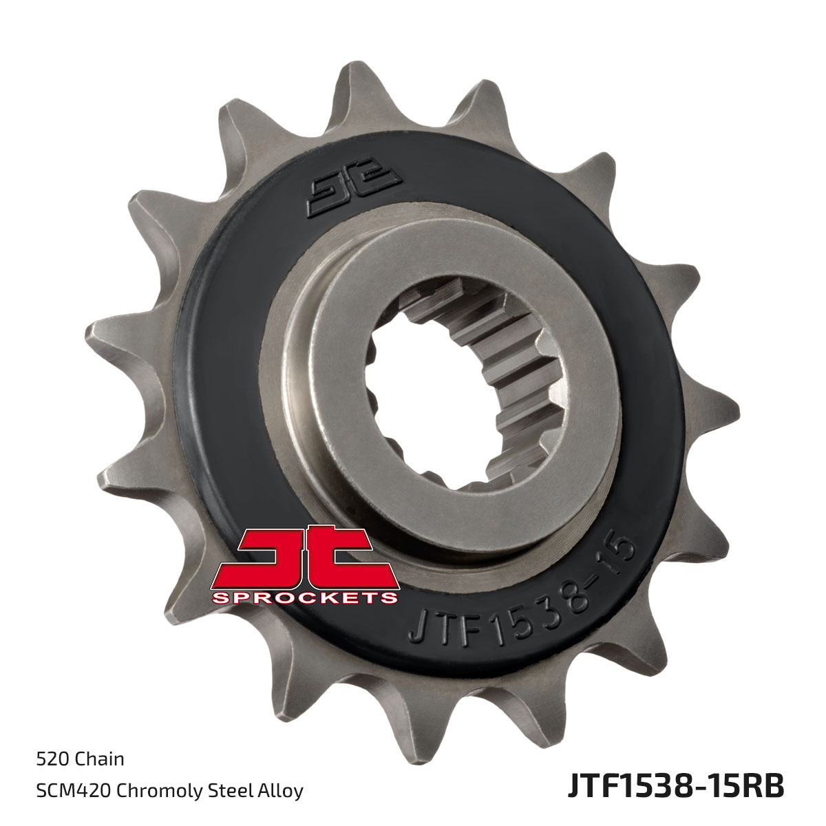 JT Front Sprocket (Rubber Cushioned) - JTF1538, part number JTF1538.15RB