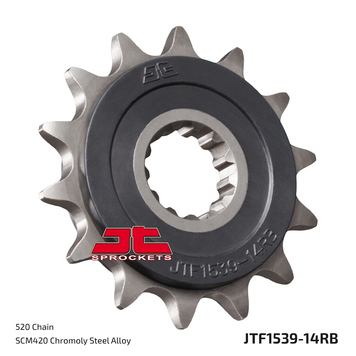 JT Front Sprocket (Rubber Cushioned) - JTF1539, part number JTF1539.14RB