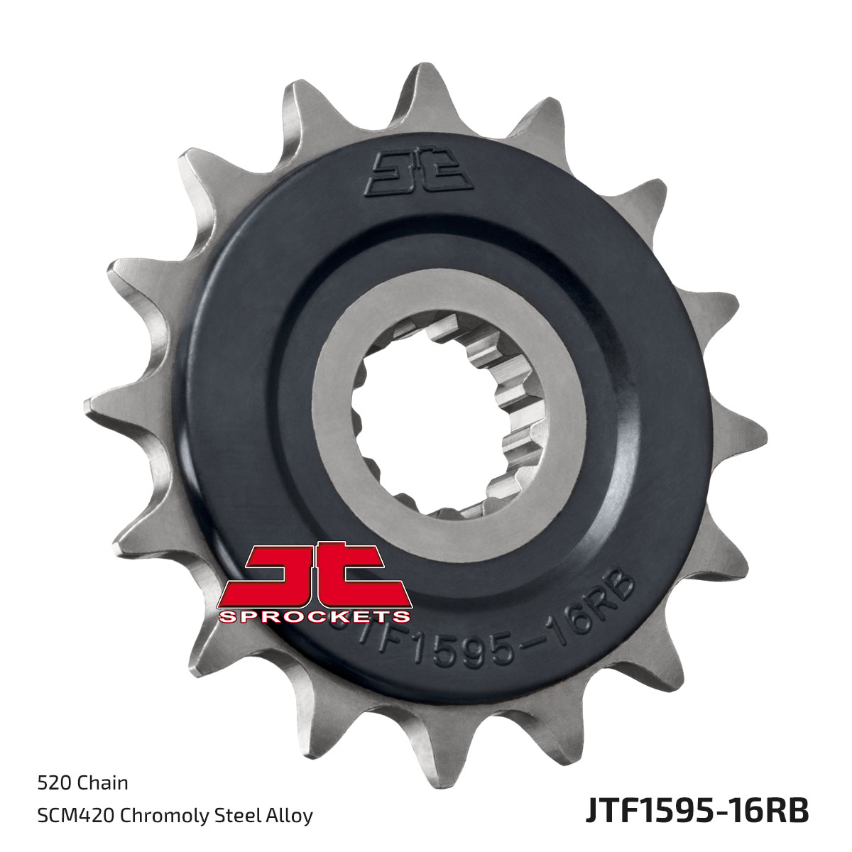 JT Front Sprocket (Rubber Cushioned) - JTF1595, part number JTF1595.16RB